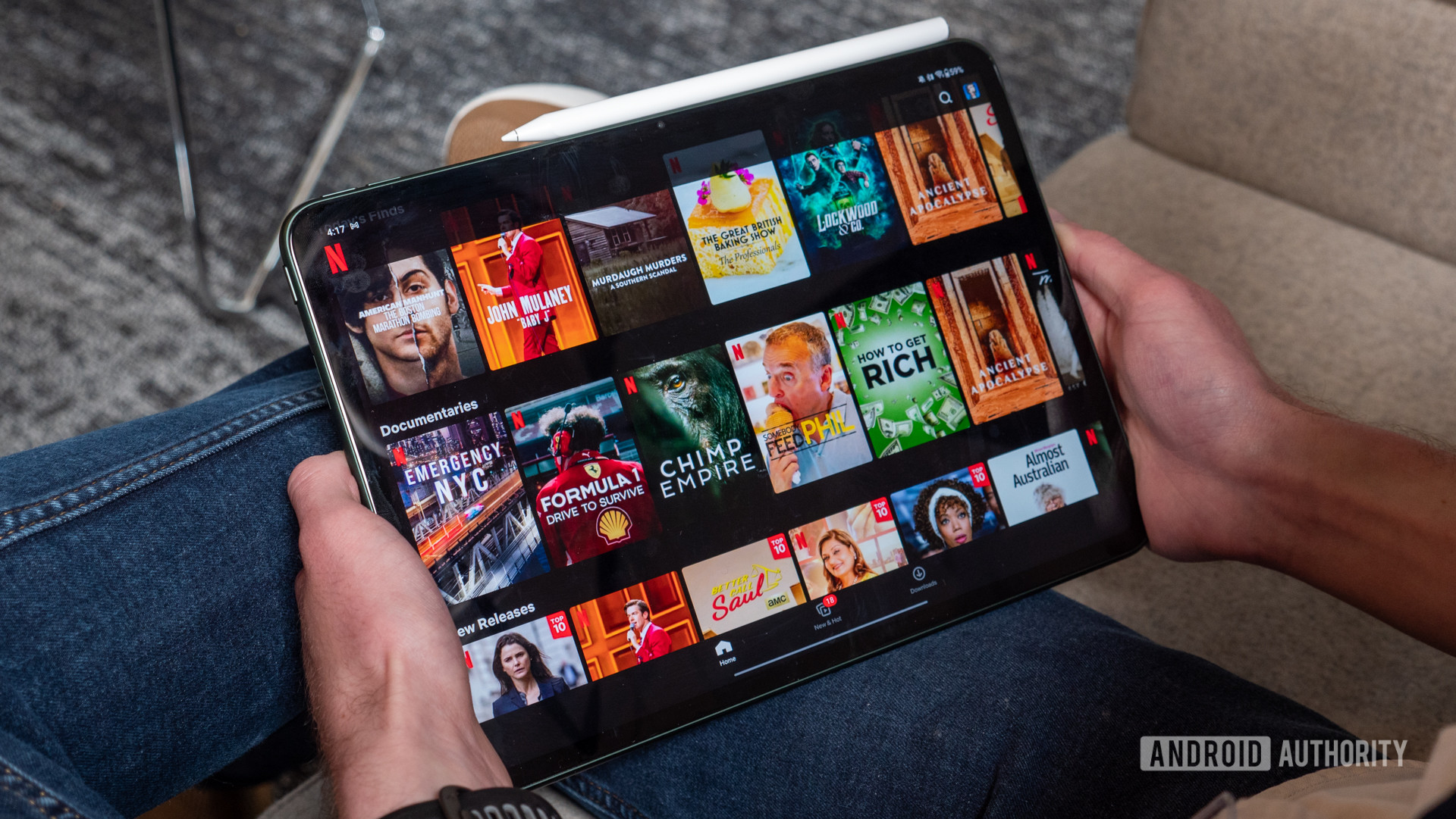 oneplus pad netflix menu